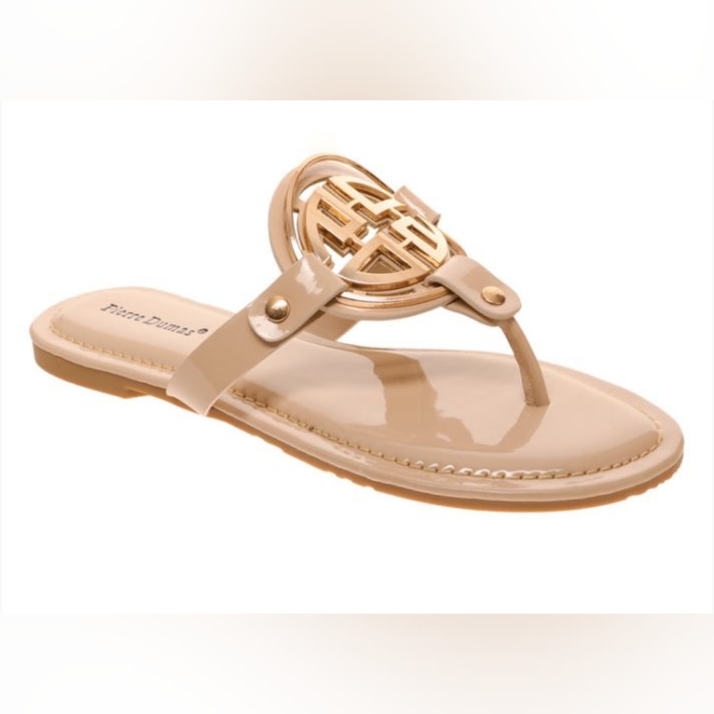Limit24 womens sandal by pierre dumas - BRAND NEW - nude pat